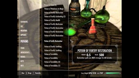 fortify alchemy potion|fortify alchemy skyrim recipe.